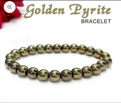 Money Magnet - Pyrite Natural Stone Bracelet for Wealth & Positivity