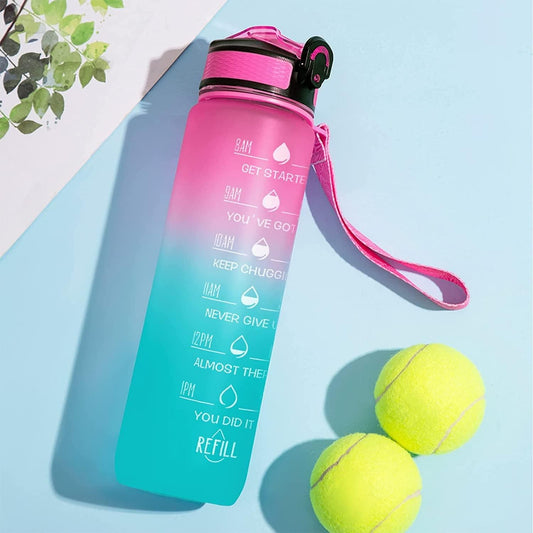 Sport Print Water Bottle Gym Water Bottle For Outdoor - noQMall