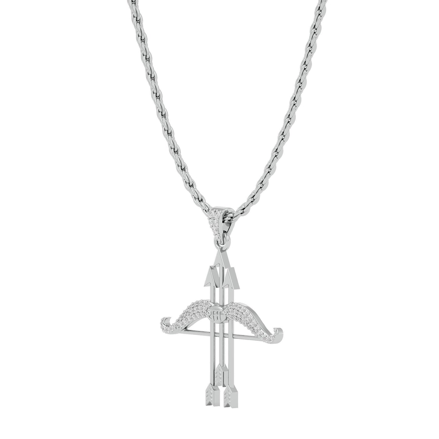 Ram Dhanush Silver Pendant Chain - noQMall