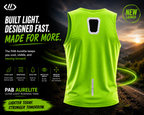 PAB Aurelite Ultra Light Running Tank | Unisex | Breathable Quick Dry Gym Vest