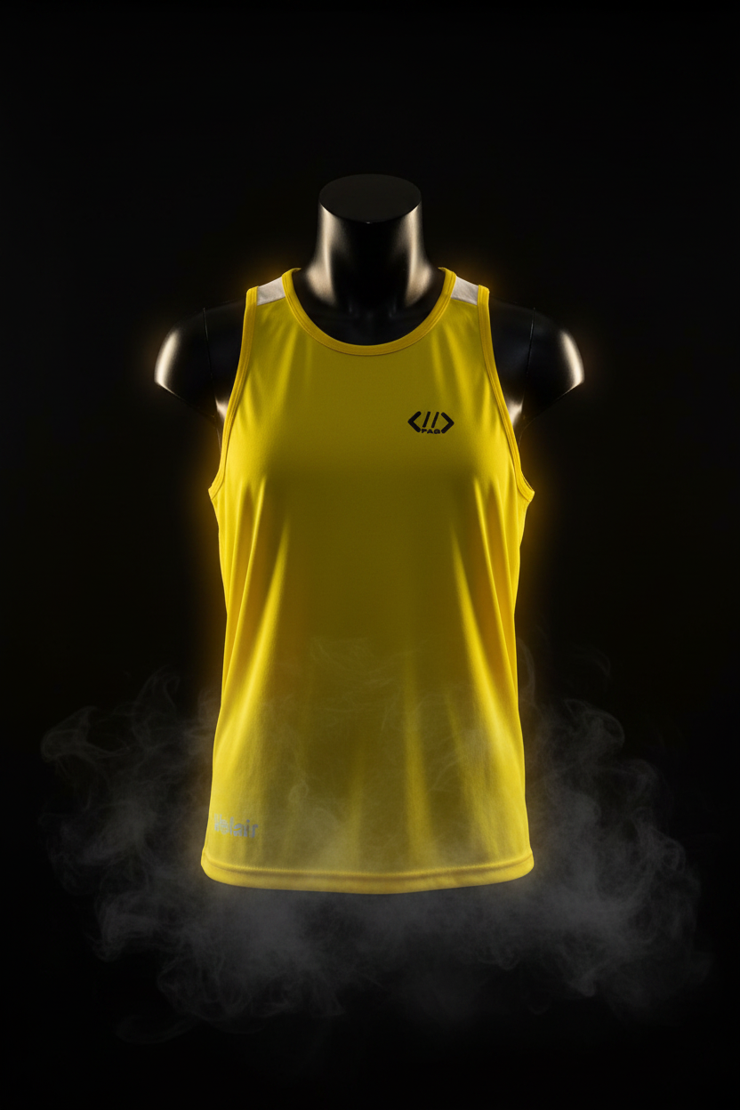 Velair by PAB | Dry Fit Unisex Tank Top Yellow | Ultra Light Breathable - noQMall
