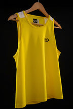 PAB Dry Fit Tank Top Yellow | Lightweight Breathable Unisex Gym Running Vest - noQMall