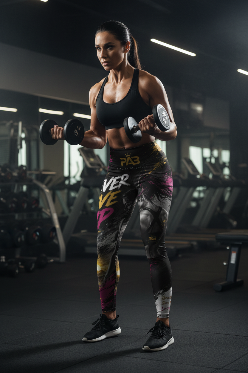 Limitless gym leggings by PAB with side pockets, black athletic leggings designed for comfort and performance.