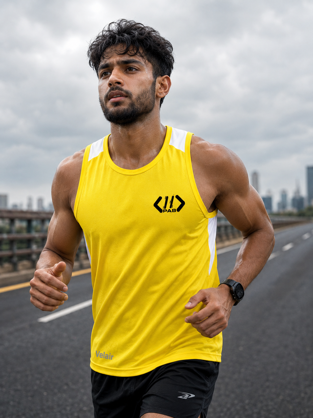 Velair by PAB | Dry Fit Unisex Tank Top Yellow | Ultra Light Breathable - noQMall