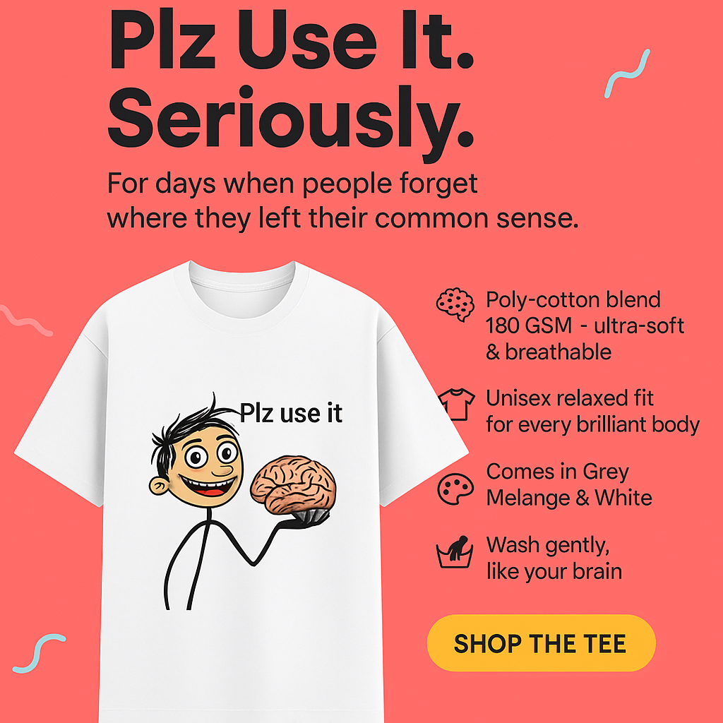 Use Your Brain - Basic Unisex Pushaak Tee - noQMall