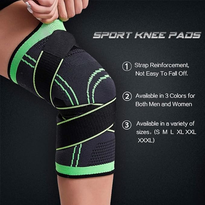 Sports Kneepad Men Elastic Knee Pads Support Fitness Gear Basketball Volleyball Brace Protector - noQMall