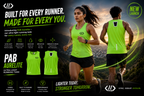 PAB Aurelite Ultra Light Running Tank | Unisex | Breathable Quick Dry Gym Vest