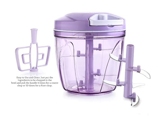 Jumbo Handy Chopper For Fruit & Vegetables - Made In India (900ml - Purple)