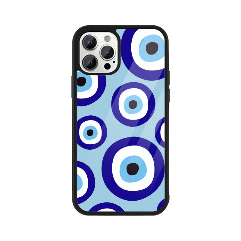 Evil Eye Premium Glass Phone Case | 360° Protection & Style - noQMall