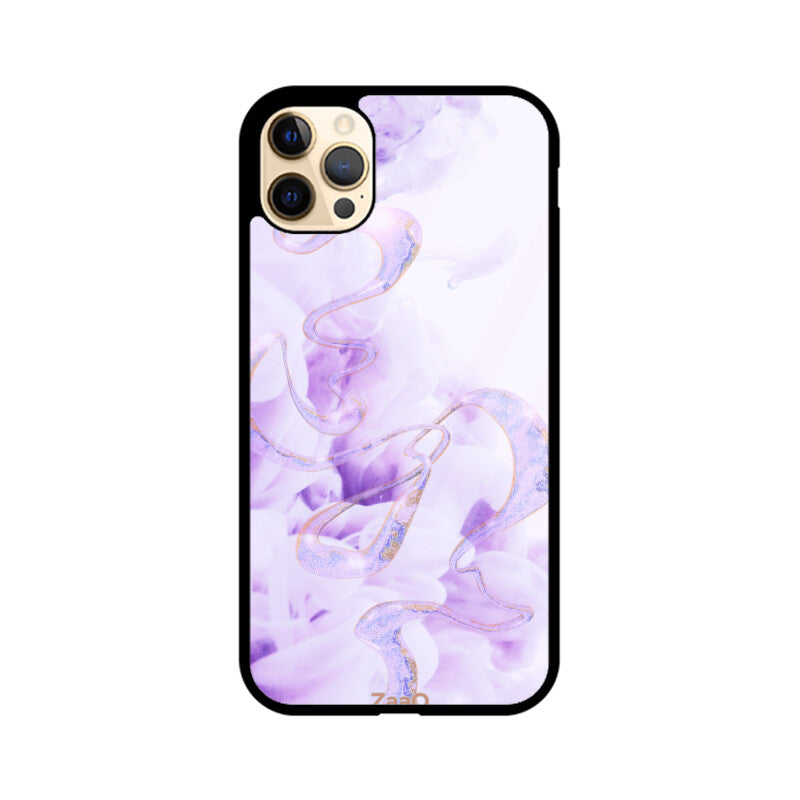 ZaaQ Premium Purple Fluid Glass Phone Case | Stylish 360° Protection - noQMall