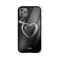 ZaaQ Premium Fluid Black Heart Glass Phone Case | Sleek 360° Protection - noQMall