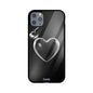 ZaaQ Premium Fluid Black Heart Glass Phone Case | Sleek 360° Protection - noQMall