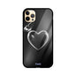 ZaaQ Premium Fluid Black Heart Glass Phone Case | Sleek 360° Protection - noQMall