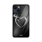 ZaaQ Premium Fluid Black Heart Glass Phone Case | Sleek 360° Protection - noQMall