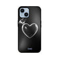 ZaaQ Premium Fluid Black Heart Glass Phone Case | Sleek 360° Protection - noQMall