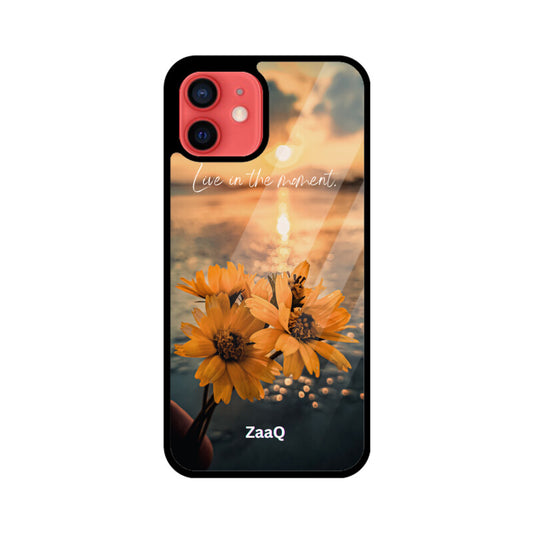 Premium Glass iPhone Back Case by ZaaQ - Theme: Enjoy Your Moment