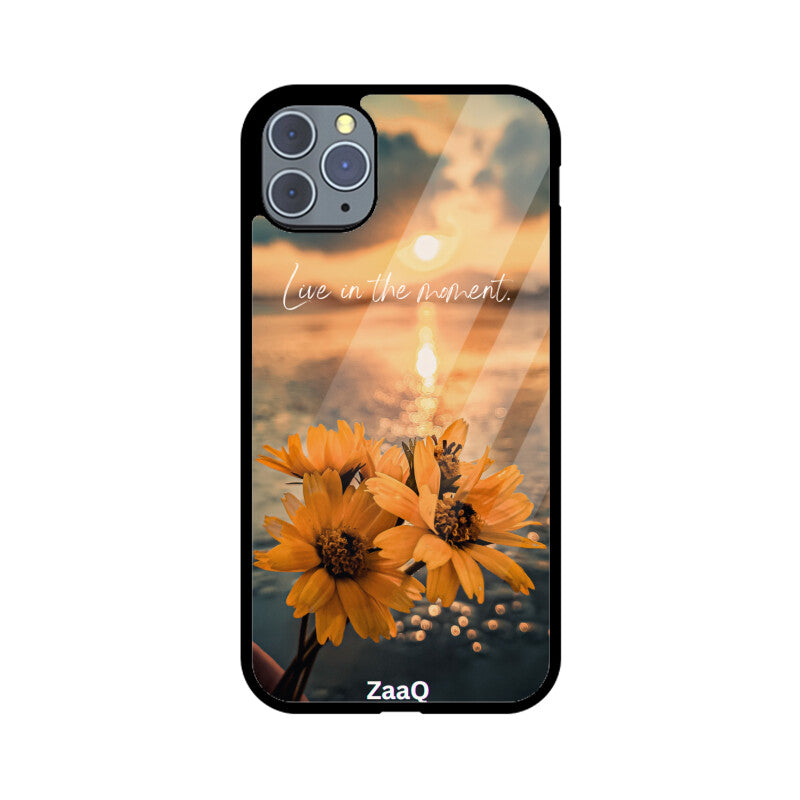 Premium Glass iPhone Back Case by ZaaQ - Theme: Enjoy Your Moment - noQMall