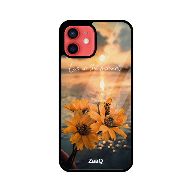 Premium Glass iPhone Back Case by ZaaQ - Theme: Enjoy Your Moment