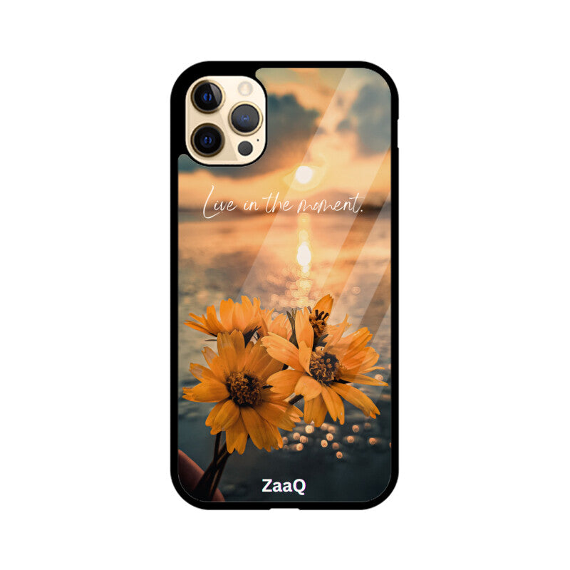 Premium Glass iPhone Back Case by ZaaQ - Theme: Enjoy Your Moment - noQMall