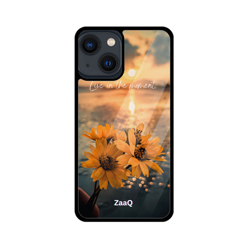 Premium Glass iPhone Back Case by ZaaQ - Theme: Enjoy Your Moment - noQMall