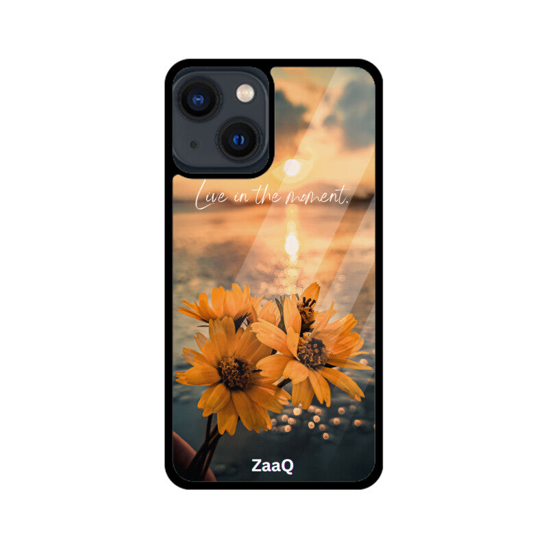 Premium Glass iPhone Back Case by ZaaQ - Theme: Enjoy Your Moment