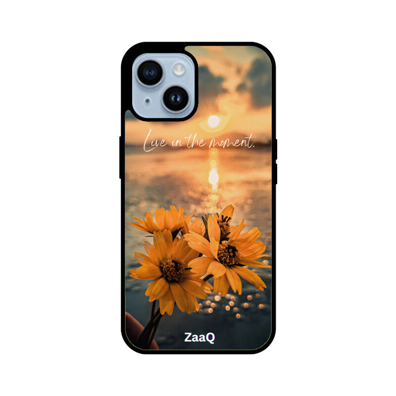 Premium Glass iPhone Back Case by ZaaQ - Theme: Enjoy Your Moment