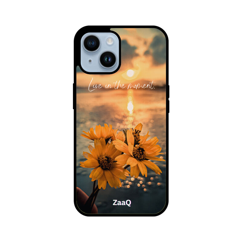 Premium Glass iPhone Back Case by ZaaQ - Theme: Enjoy Your Moment - noQMall