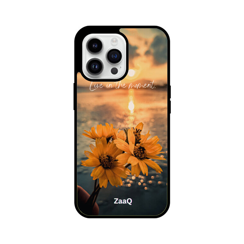 Premium Glass iPhone Back Case by ZaaQ - Theme: Enjoy Your Moment