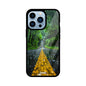 ZaaQ Premium Glass Back Case - Road Lined Theme, Stylish & Protective