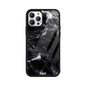 ZaaQ Premium Glass Back Case - Black Storm, Ultimate Protection & Style