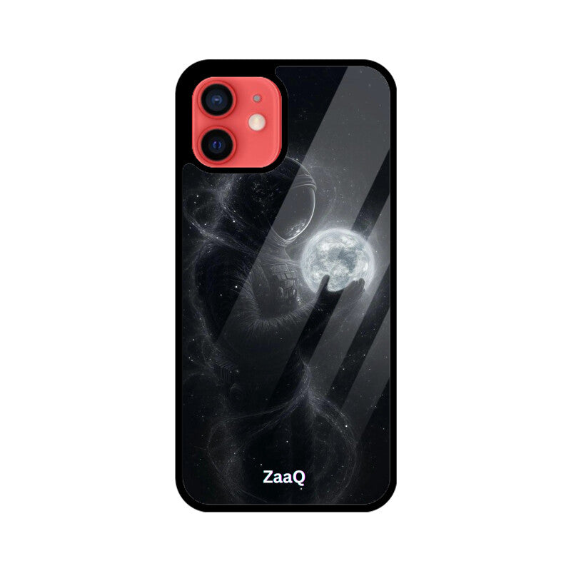 ZaaQ Premium Glass Back Case - Space Theme, Full Protection & Style - noQMall