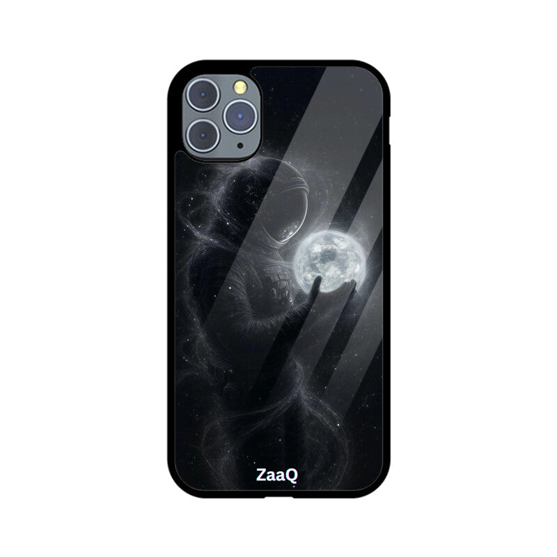 ZaaQ Premium Glass Back Case - Space Theme, Full Protection & Style