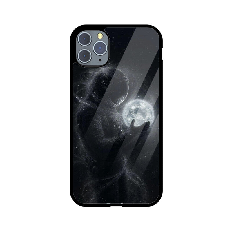 ZaaQ Premium Glass Back Case - Space Theme, Full Protection & Style - noQMall