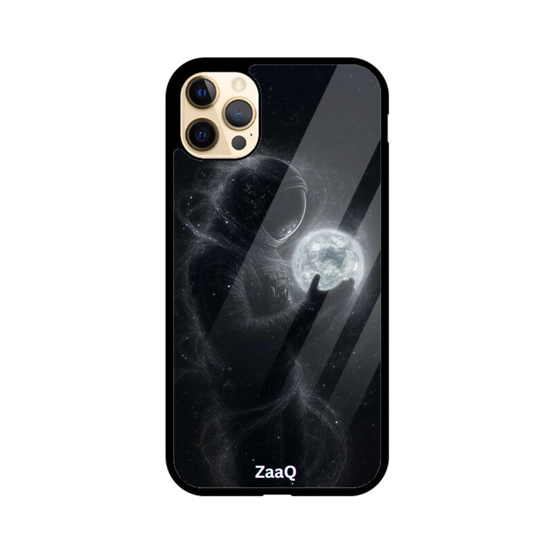 ZaaQ Premium Glass Back Case - Space Theme, Full Protection & Style - noQMall