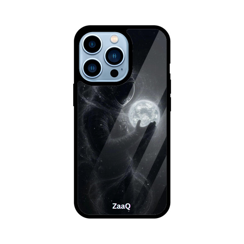 ZaaQ Premium Glass Back Case - Space Theme, Full Protection & Style - noQMall