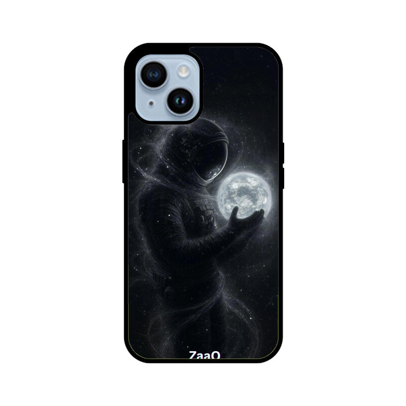 ZaaQ Premium Glass Back Case - Space Theme, Full Protection & Style - noQMall