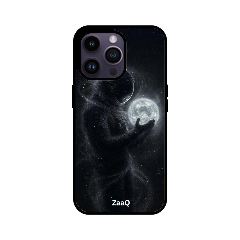 ZaaQ Premium Glass Back Case - Space Theme, Full Protection & Style - noQMall