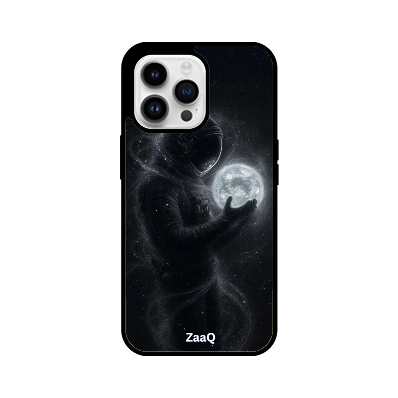 ZaaQ Premium Glass Back Case - Space Theme, Full Protection & Style - noQMall