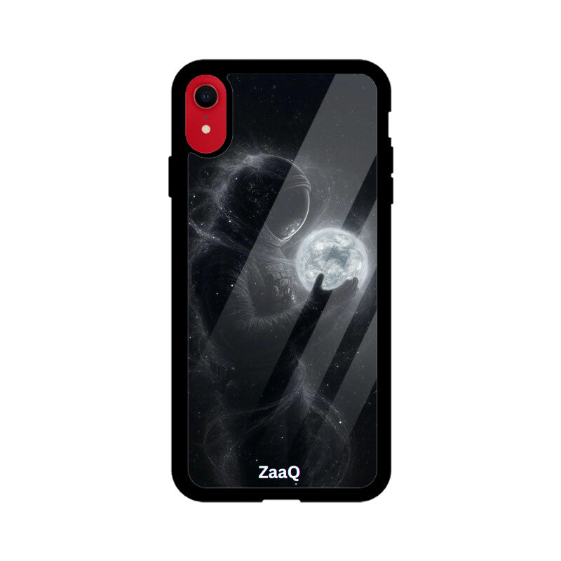 ZaaQ Premium Glass Back Case - Space Theme, Full Protection & Style - noQMall