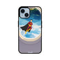 ZaaQ Premium Glass iPhone Case - Superhero through Airplane Window Design