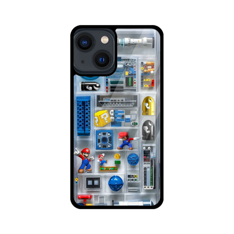 ZaaQ Premium Glass iPhone Case - Super Mario Design, Stylish & Protective - noQMall