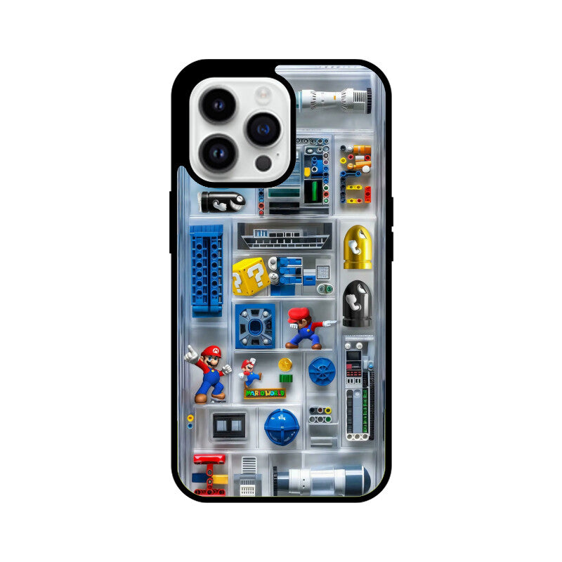 ZaaQ Premium Glass iPhone Case - Super Mario Design, Stylish & Protective - noQMall