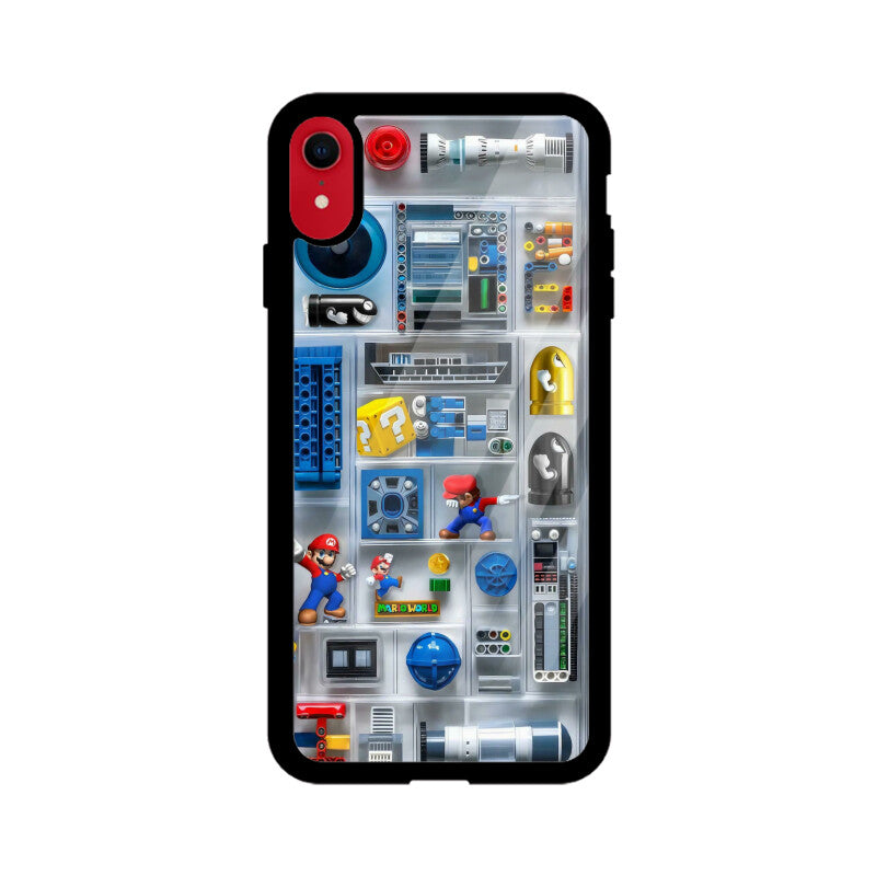 ZaaQ Premium Glass iPhone Case - Super Mario Design, Stylish & Protective - noQMall