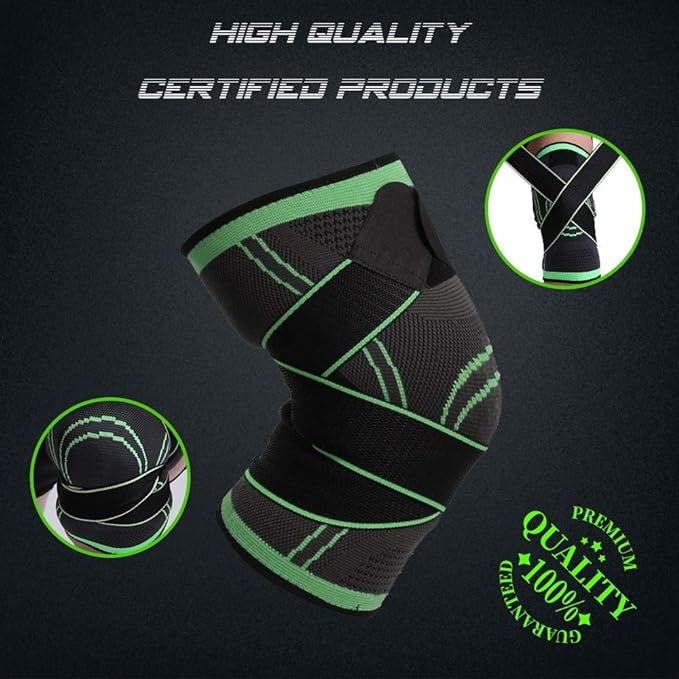 Sports Kneepad Men Elastic Knee Pads Support Fitness Gear Basketball Volleyball Brace Protector - noQMall