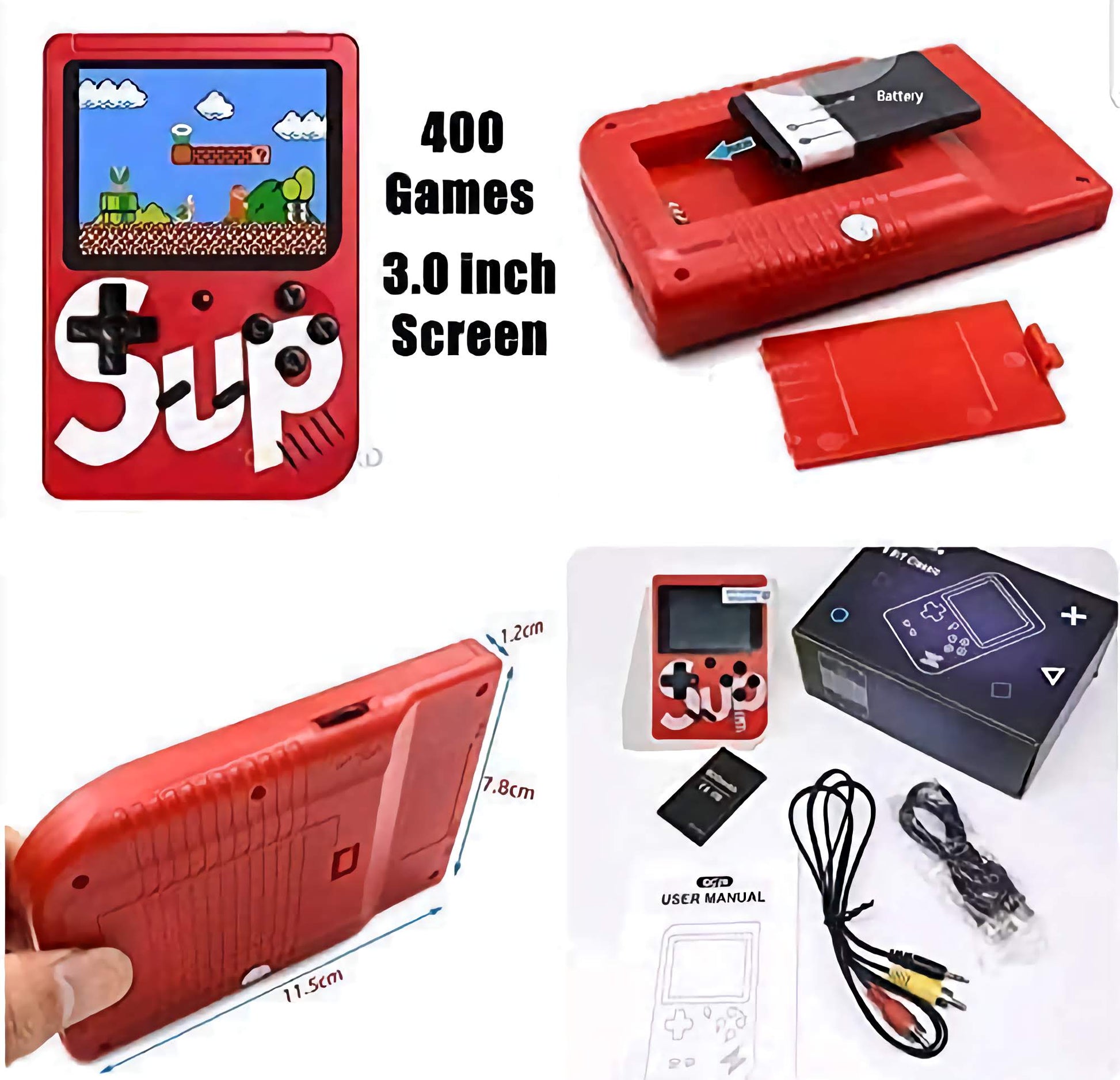 Retro Gaming Bliss: 400-in-1 Sup Portable Gaming Console 🕹️ - noQMall