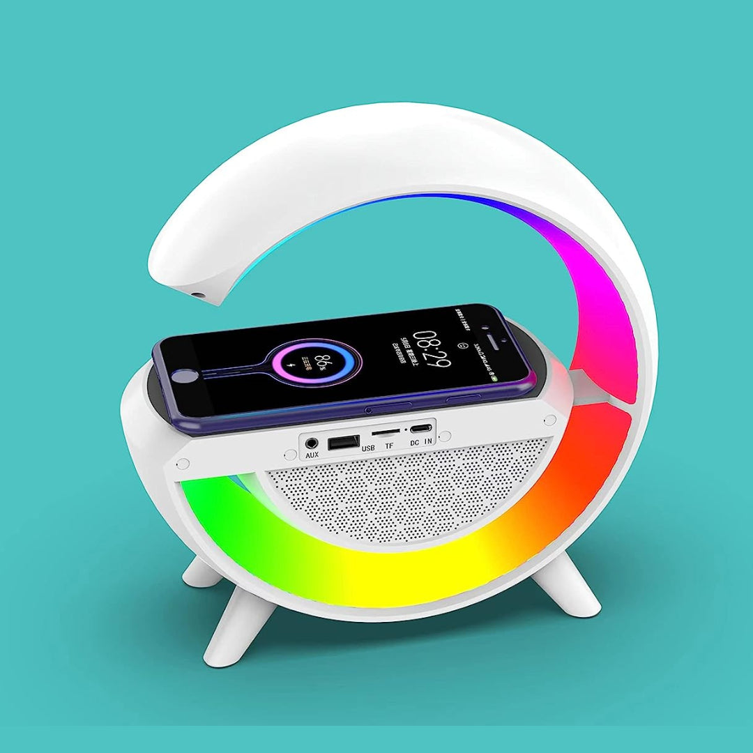 Wireless Charging LED Clock Lamp – The Ultimate Multifunction Desk Companion - noQMall