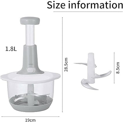 Hand Press Food Chopper Plastic