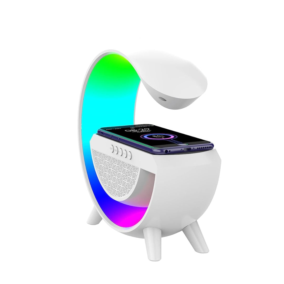 Wireless Charging LED Clock Lamp – The Ultimate Multifunction Desk Companion - noQMall