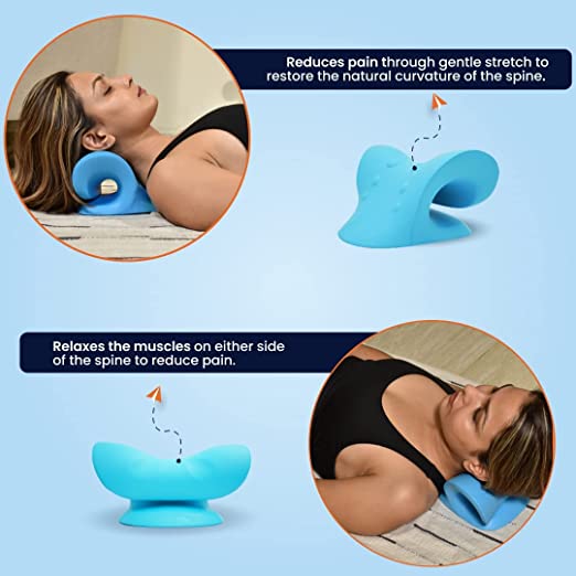 Neck and Shoulder Relaxer: Acupressure Massage Pillow for Pain Relief - noQMall