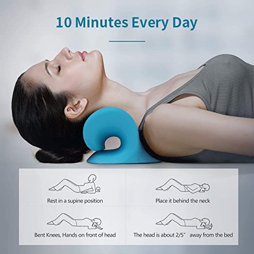 Neck and Shoulder Relaxer: Acupressure Massage Pillow for Pain Relief - noQMall